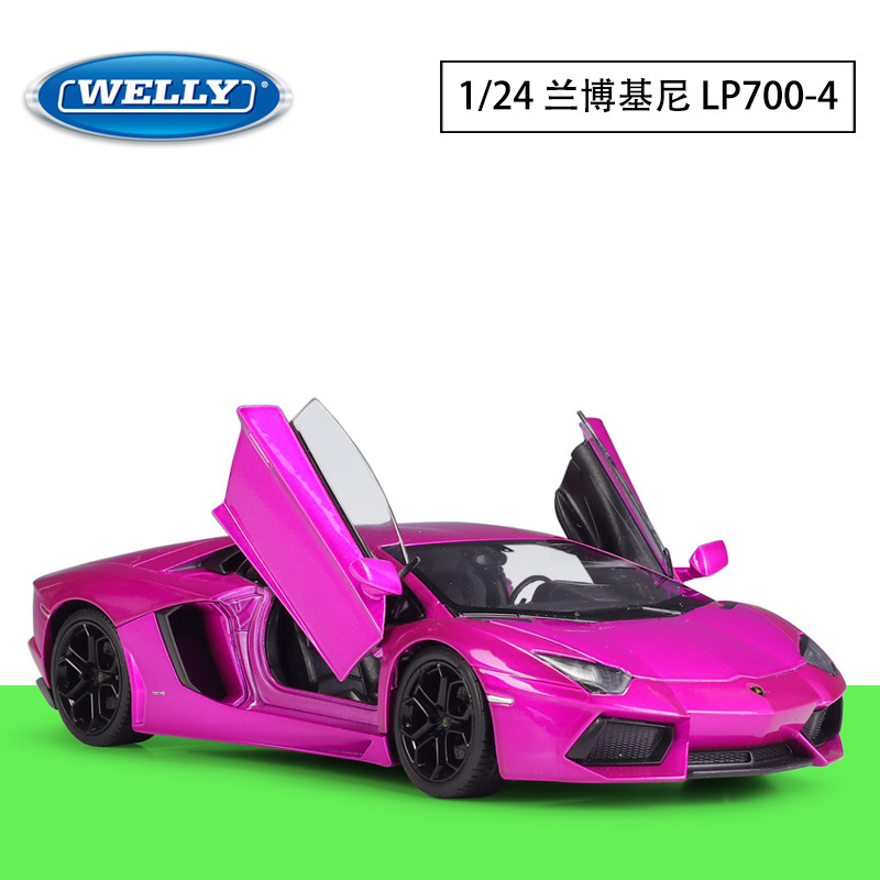 Welly 1:24 Lamborghini Aventador Lp700-4 Simulation Alloy Supercar Model Collection