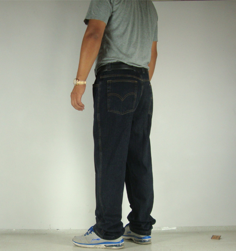 Chất béo cực lớn size quần jean nam mùa thu cộng với phân bón để tăng quần Người béo quần nam quá khổ quần công sở quần đùi