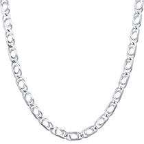 Chinese Valentines Day gift for girlfriend Chow Sang Sang Pt950 platinum necklace mens plain chain priced at 35548N
