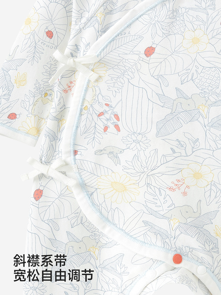英氏婴儿衣服宝宝秋季连体衣新生婴幼儿哈衣春秋初生纯棉和尚爬服 — 5