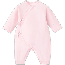 (Same style in the mall) Yings baby one-piece clothespin cotton baby boy and girl rompers spring and autumn warm newborn clothes