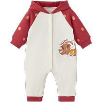 Yings New Years Eve clothes for girls New Years Eve clothes for outing babies baby jumpsuits autumn and winter boys New Year clothes