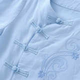 Детское ханьфу, костюм мальчика цветочника, комбинезон, штаны, летняя одежда, детская одежда, из хлопка и льна, китайский стиль