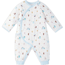 Yings baby clothes baby clothes autumn thickened quilted warm newborn onesies newborn crawling clothes spring and autumn