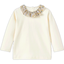 (Haute Couture Series) Yings childrens T-shirt girls long-sleeved casual top pullover 2024 autumn new style