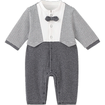 (co-section of the mall) Inns baby one-piece clothing male baby spring small gentleman khau spring autumn new outsuit