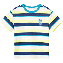 Inns pro-dress T-shirt family of three-four-mouth baby Summer thin boy 2024 new summer girl short sleeve