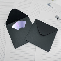 Black Pearlescent Paper Envelope Square Fitting 120CD Optical Disc Envelope factory Direct customizable bronzing LOGO