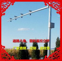 Monitoring octagonal pole octagonal camera vertical pole principle monitoring Pole 6 7 8 10 meters traffic electronic police pole