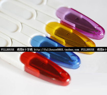 Cross stitch color transparent with cover U-shaped scissors thread head scissors high quality metal mini scissors four colors optional