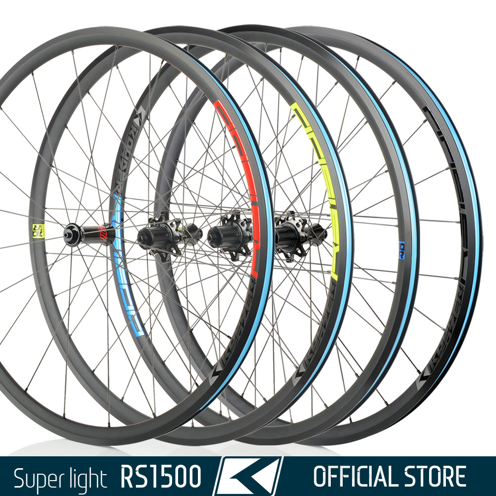 KOOZER RS1500 Road Wheel Pack DT Spoke 700C Rim Brake 27 Frame High Precision Vacuum Welded Rim 2:1