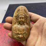 Украшение в руку из зеленого сандала из сандалового дерева, резная подвеска из грецкого ореха, чай Тегуаньинь из натурального дерева, защитный амулет