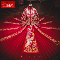 Xiuhe dress bride 2021 new autumn wedding female Chinese wedding dress Feng Guanxia Xiuhe dress cabinet dress