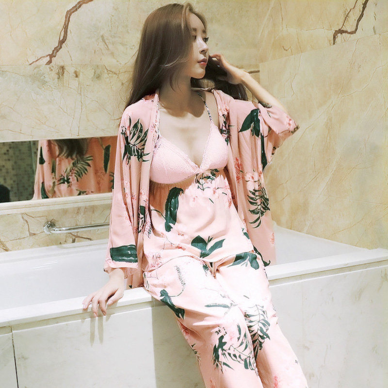 Pyjama pour femme à manches longues - Ref 2993975 Image 4