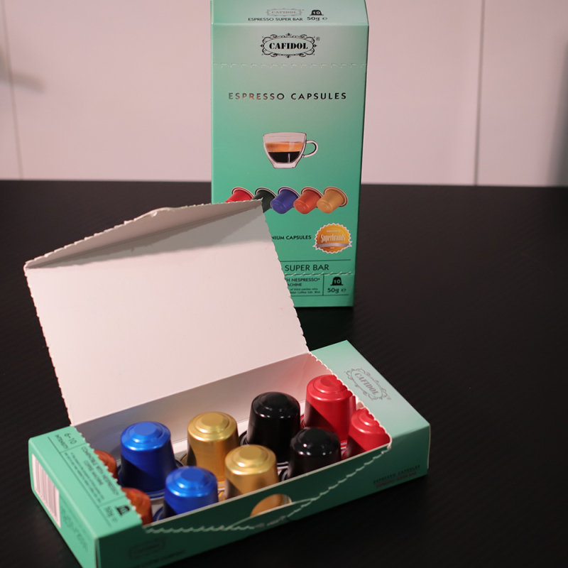 Malaysian Original Imported Cafidol Medium-Dark Roast Concentrated Espresso Coffee Capsules, 10-Pack