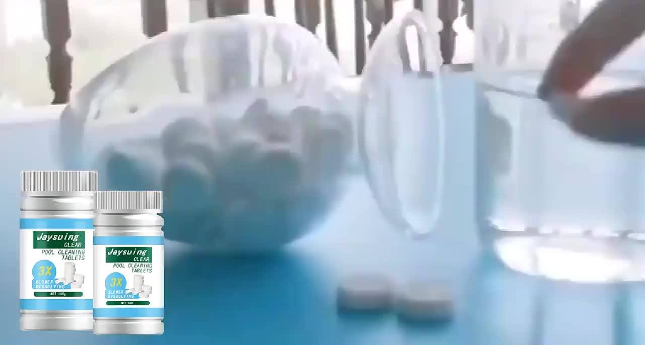 Yegbong 100g Pool Cleaning Effervescent Chlorine Tablets For Small