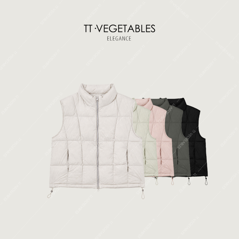 Ohfen/Tall and Slender【Yunge】White Duck down 26 Autumn New Versatile down Sleeveless Vest 621030