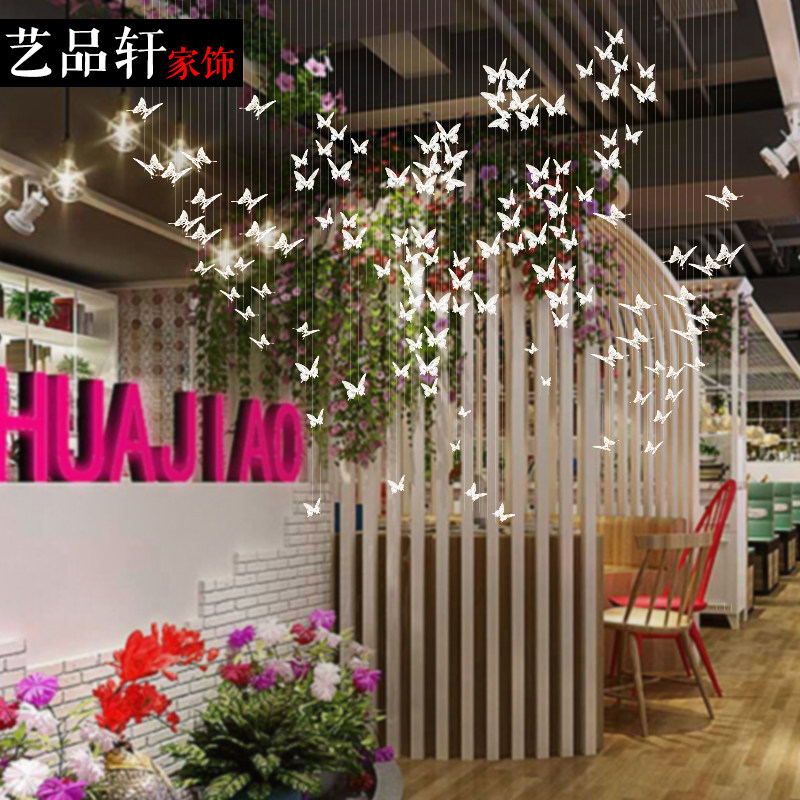 Field Garden Butterfly Room Adornment Solid Simulation Wall Sticker American Countryside Wall Decoration Wall Sticker Background Wall Iron Art Hanging Decoration