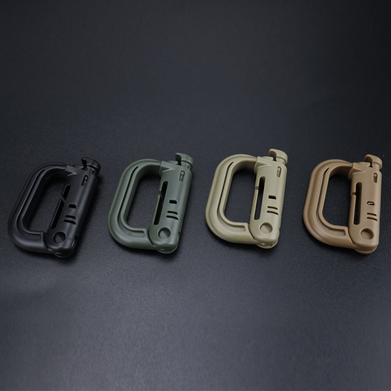 Head Wolf D-type MOLLE fast carabery buckle down pressure plastic steel spring backpack Outdoor Tactical Water bottle buckle