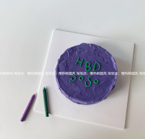 Slow hot Korean style ins color wavelet point birthday candle Childrens party decoration cake candle