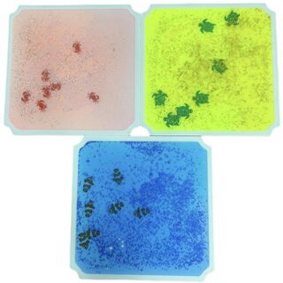 40cm marine style and ordinary climbing frame liquid color brick children's educational puzzle floor mat visual sensory mat