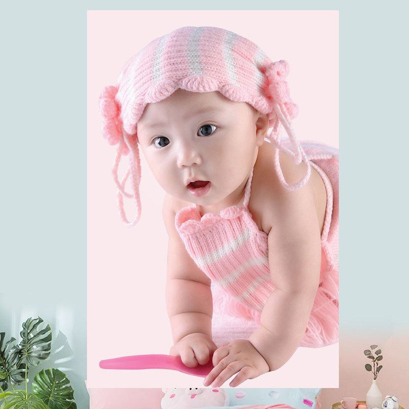 Dragon phoenix baby poster photo pictorial pretty cute baby boy baby painting twins early education oversized picture wall stickers