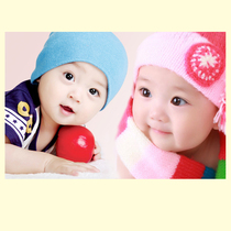 Pregnant dolls draw beautiful and cute baby pictures Baby posters newspaper stickers Pregnant women early education bb big photos prenatal education