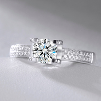 Shihua Jewelry White 18K Gold Wedding Diamond Ring Female Niu Tau Lady Asking for Engagement Ring Real Diamond Ring Customization