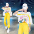 Thể thao và giải trí thời trang bộ mới phụ nữ 2020 mùa hè lỏng bông Hàn Quốc thể thao T-shirt chín mảnh quần hai mảnh bộ 
