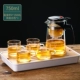 Thanh lịch tách bong bóng ấm trà teacup văn phòng trà thủy tinh đặt nhiệt độ cao lọc lót nhà sản xuất trà ấm trà - Trà sứ
