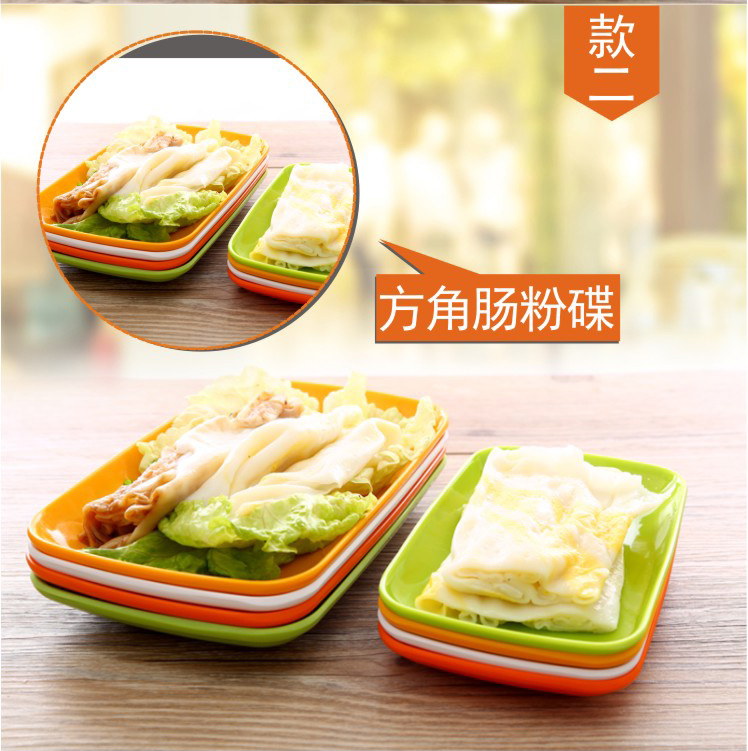 Melamine melamine bộ đồ ăn màu lẩu món ăn gia đình và thương mại bột xúc xích tấm nhựa tấm đĩa nhổ đĩa tấm - Đồ ăn tối đĩa giấy