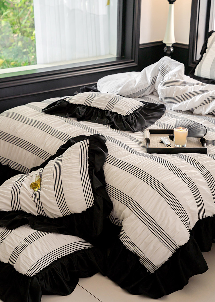 Cotton Bedding Set Four Piece Set Breathable Pure Cotton Bed Linen_voghion.com