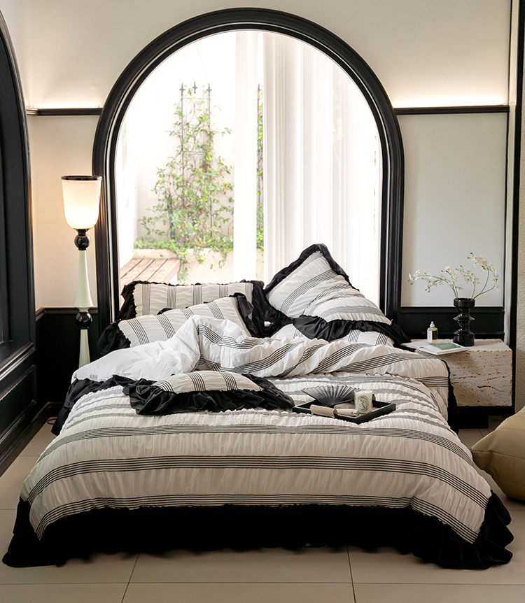 Cotton Bedding Set Four Piece Set Breathable Pure Cotton Bed Linen_voghion.com