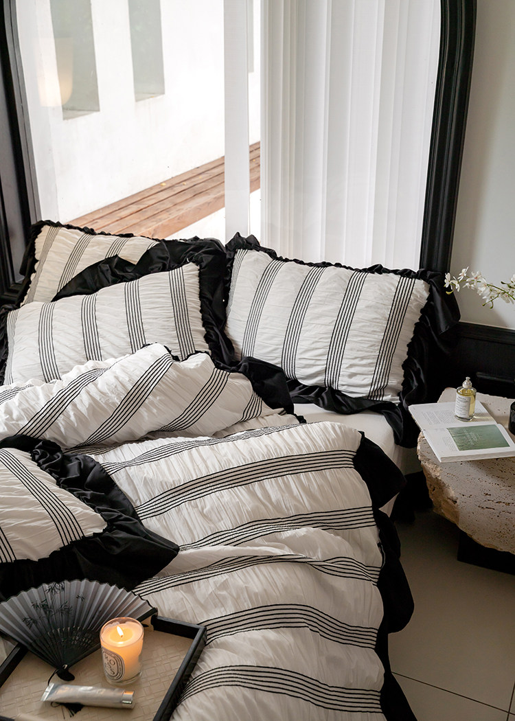 Cotton Bedding Set Four Piece Set Breathable Pure Cotton Bed Linen_voghion.com