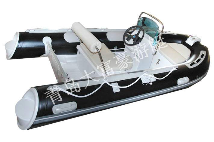 Entertainment patrol boat inflatable fishing boat rubber boat folded light drift yacht 3 9 m glass fiber