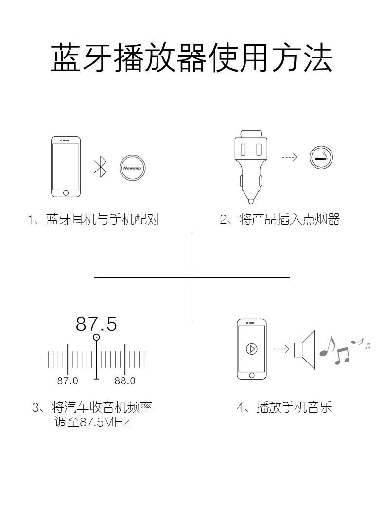 cục phát wifi viettel Newman C59 xe Bluetooth Máy nghe nhạc MP3 điện thoại rảnh tay Tai nghe Bluetooth đầy đủ cổng kép kim loại sạc nhanh - Trình phát TV thông minh model wifi