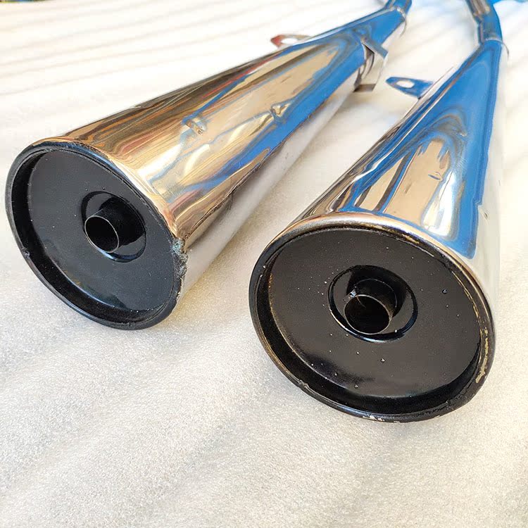 Phụ kiện xe máy Ống xả Chunlan Leopard Xi lanh đôi Honda CBT125 CBT Silencer Ống xả đôi xi lanh - Ống xả xe máy giá pô xe sirius