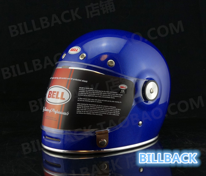 Special Stock] BELL VINTAGE BULLITT BRIGHT BLUE HARLEY x48 MOTORCYCLE HELMET