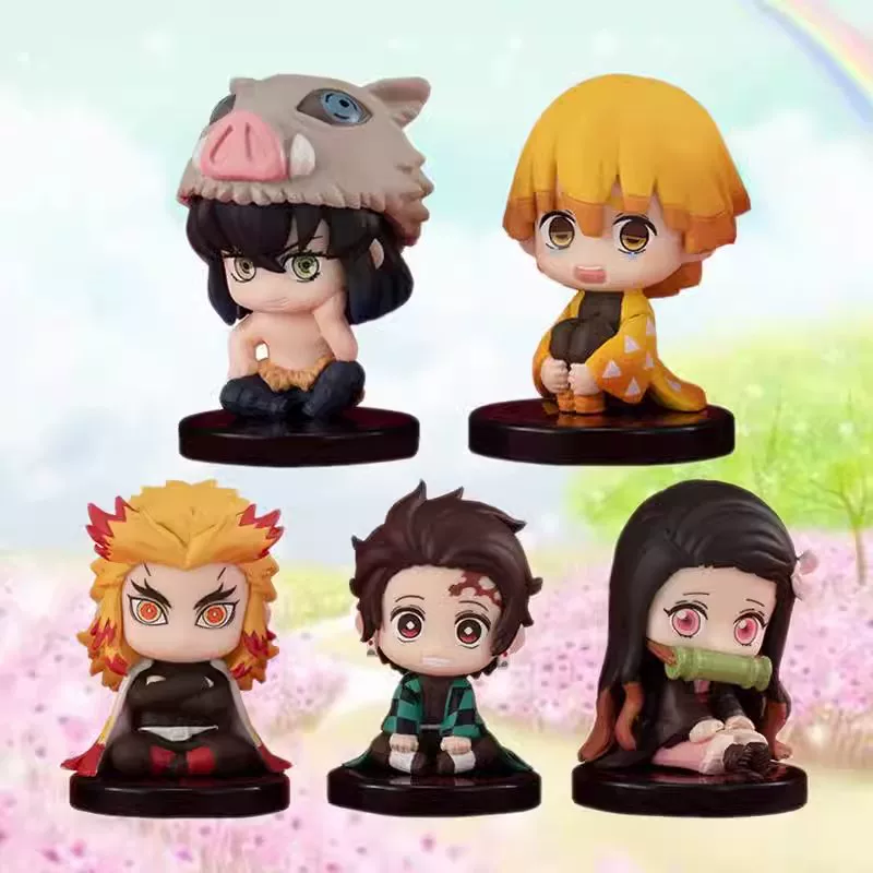 Серия Eat well Demon Slayer: Kimetsu no Yaiba Иносукэ Эндзиро Танджиро Зеницу Канрои еда игрушка украшение фигурка