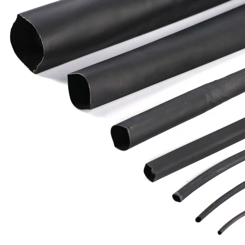 Guangdong triplex good quality black heat shrink tube sleeve shrink tube insulation tube low temperature flame retardant 15mm