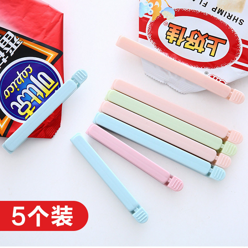 5 DRESS CLOSURE CLIP SNACKS FOOD CLIP SEALED BAG CLOSURE BAG CLIP PLASTIC BAG CLIP FOOD CLOSURE SEAL CLIP
