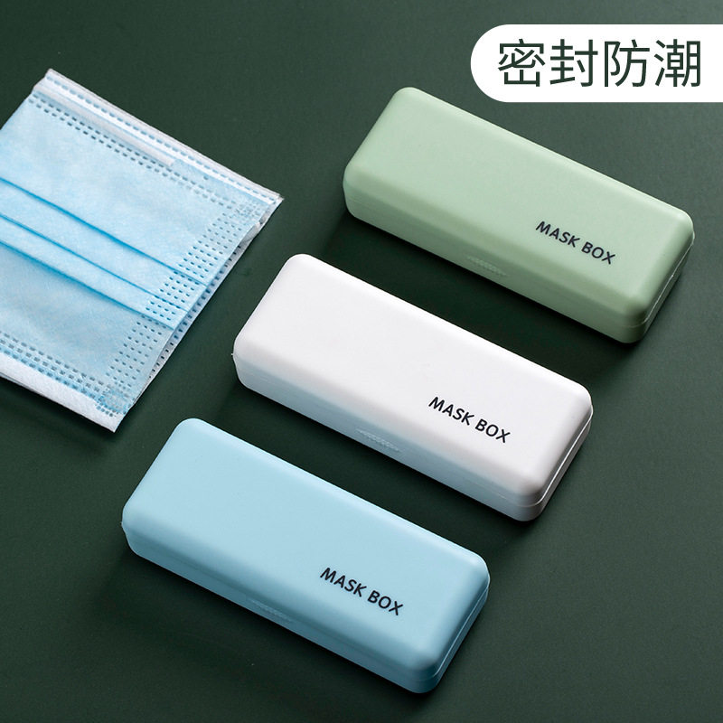 New small fresh mask waterproof and dust-proof box mini mask box plastic portable collection box