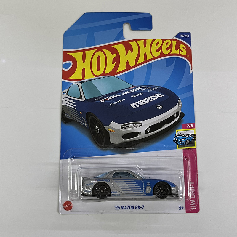 Hot Wheels C4982 Alloy Hot Little Sports Car with Text Logo D Mazda 95 Mazda Rx-7