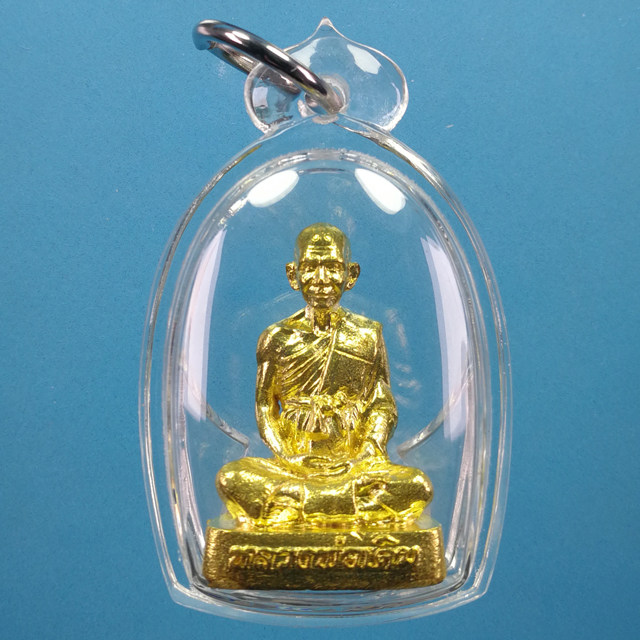 Thailand Buddha Pai genuine Long Po Deng Yuan Temple Brass Commemorates Self Distribution Waterproof Shell Thailand Straight Hair