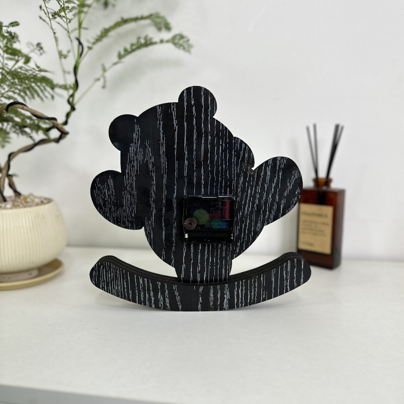 Мультяшные креативные настенные часы в виде панды для гостиной детской комнаты простые декоративные бесшумные без сверления милые часы