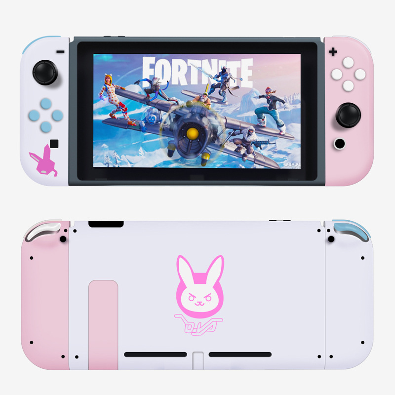 switch modified shell joycon handle main shell cyberpunk 207 wizard DVA monster hunting candy pink