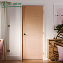 Tide door Holy land wooden door Household bedroom door set door custom modern simple bathroom solid wood door Nordic door
