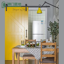 Tide door Holy Land Barn door Sliding door custom kitchen door Study door Wooden door Indoor solid wood door Bathroom door custom