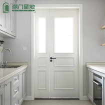 Tide door Holy Land Interior wooden door Modern Nordic solid wood door mother and child door Anti-theft living room door Custom Nordic suit door