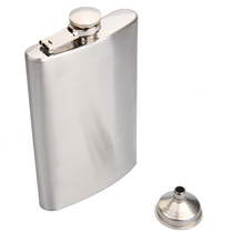New Mens Flask Portable Outdoor 10-Ounce Stainless Steel Flask for Home and Commercial Use with Small Funnel